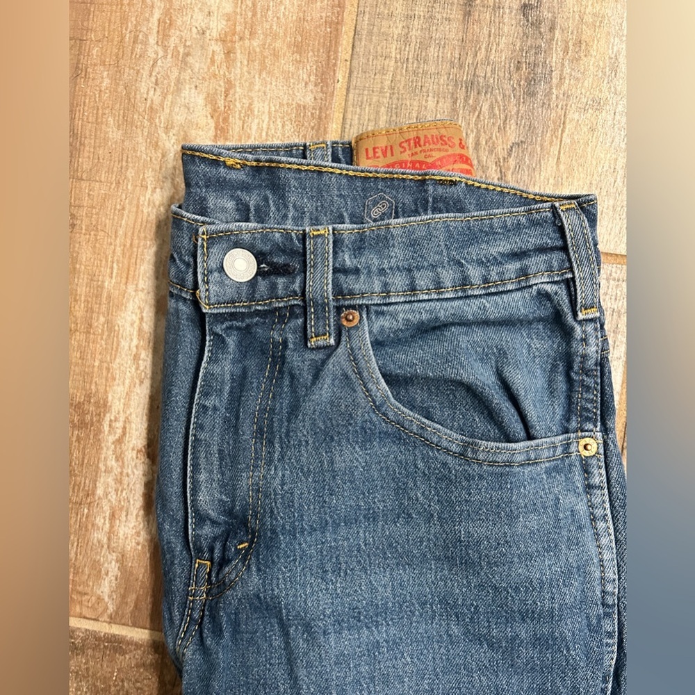 Levis Western Fit Blue Jeans Mens 32 x 30 Medium Denim See Details - Picture 3 of 5